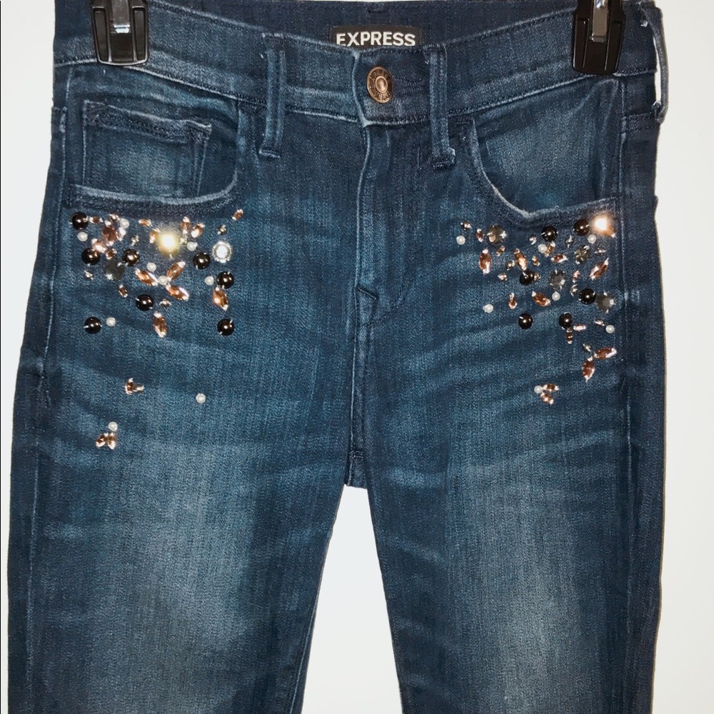 Studded Skinny Jeans